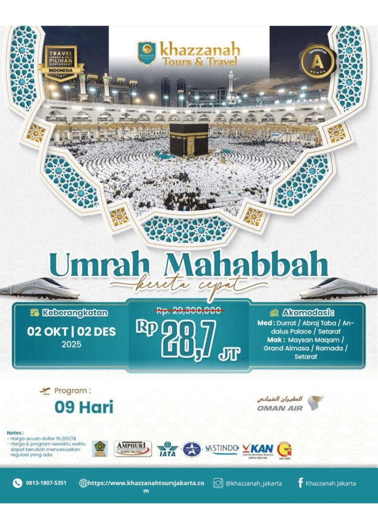 Umroh Mahabbah Kereta Cepat