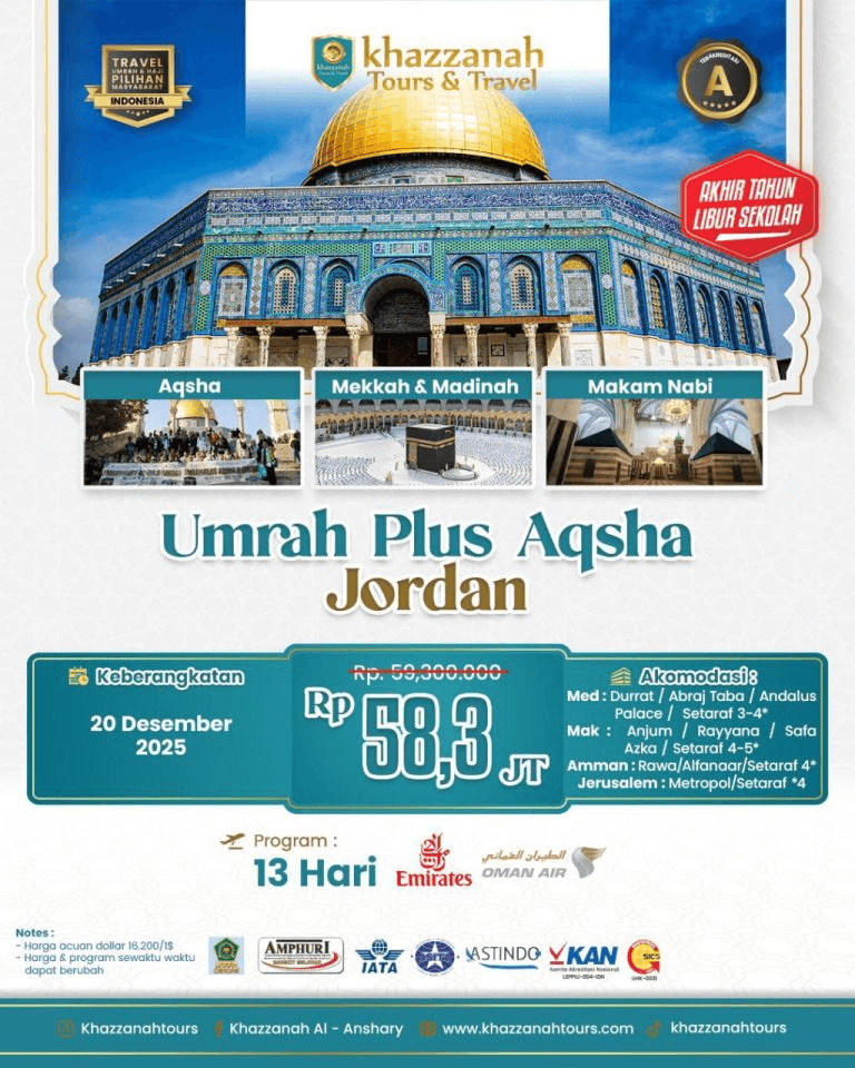 Umroh PLUS Aqsha Jordan