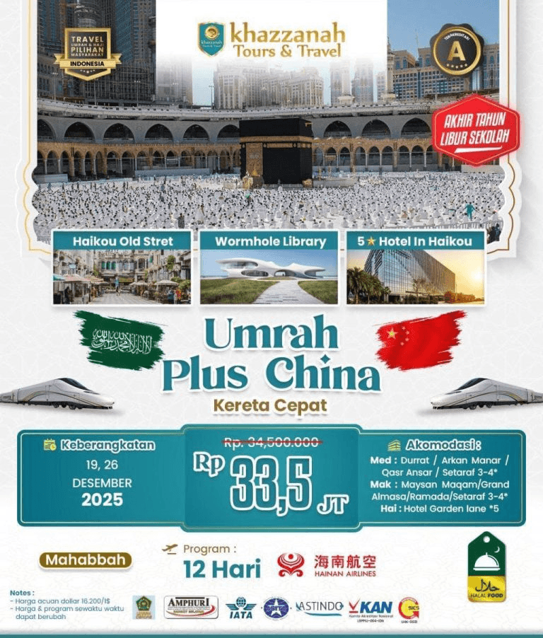 Umroh PLUS China Kereta Cepat